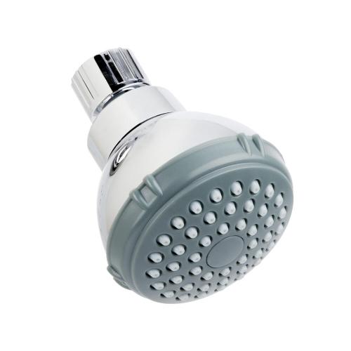 1-Spray Setting Chrome Fixed Mount Shower Head