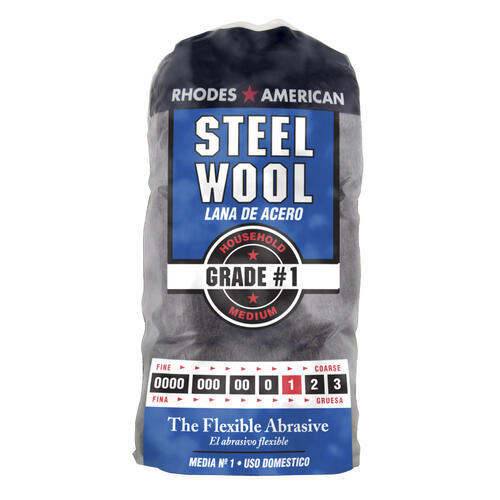 Rhodes American Medium Grade #1 Steel Wool 12/pk