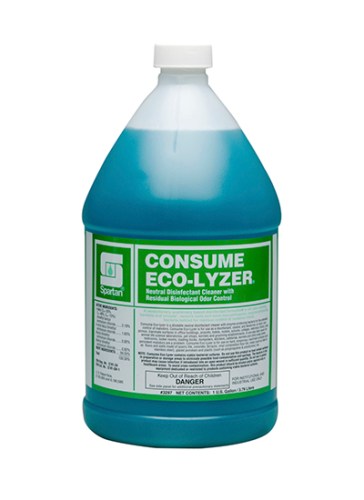 Spartan 329704 Consume Ecolyzer Bio Disinfectant Cleaner Deodorizer Gal 4/cs