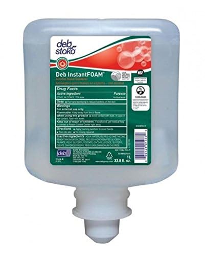 Deb InstantFoam Complete Alcohol Hand Sanitizer 1 Liter Refill 3/cs