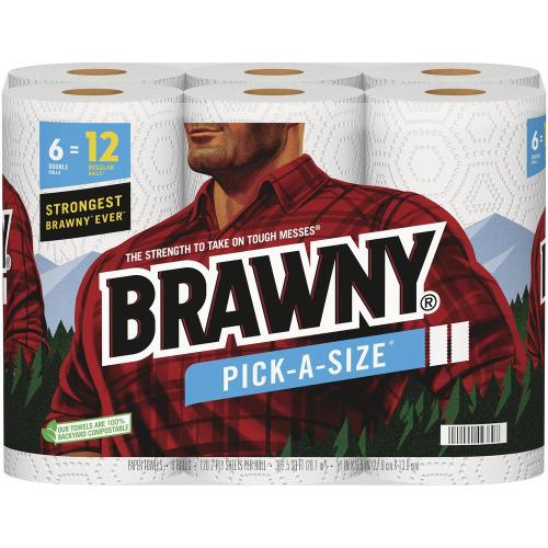 Brawny® Paper Towels 2X Rolls 6/pk