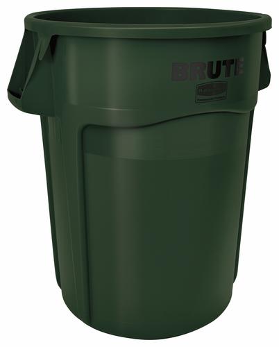 Rubbermaid® Commercial BRUTE® 44-Gallon Dark Green Trash Can