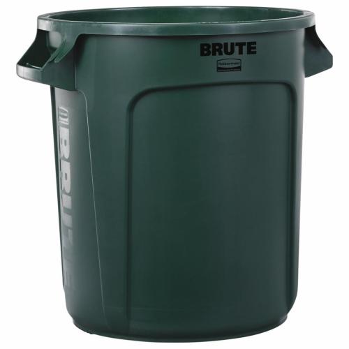 Rubbermaid® Commercial BRUTE® 55-Gallon Dark Green Trash Can