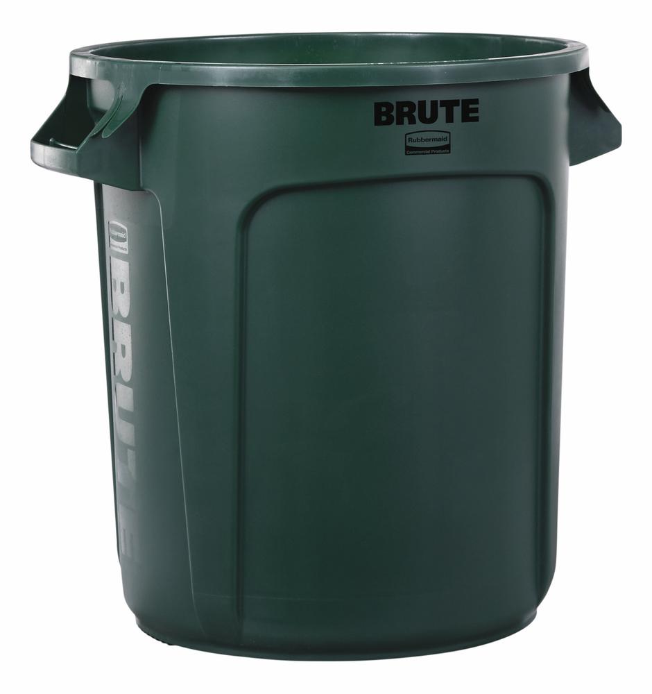 Rubbermaid® Commercial BRUTE® 55-Gallon Dark Green Trash Can