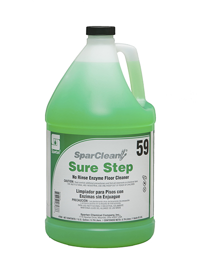 Spartan SparClean Sure Step No Rinse Enzyme Floor Cleaner Gal 4/cs