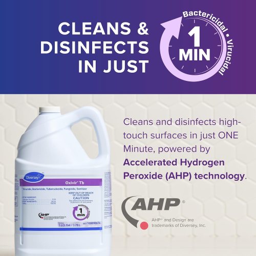 Diversey Oxivir Tb 100898636 Disinfectant Cleaner AHP Accelerated Hydrogen Peroxide Liquid RTU Gal
