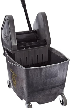 Impact 4G/2635-3G 26-35Qt Heavy Duty Mop Bucket w/Down-press Winger Gray