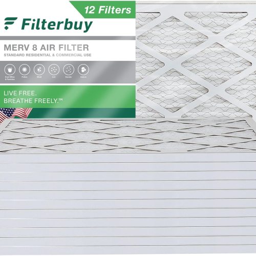 Filterbuy 16"x30"x1" Air Filter MERV 8 Dust Defense Pleated HVAC AC Furnace Air Filters