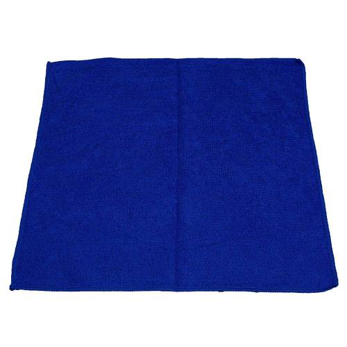 16"x16" Premium Weight Microfiber Cleaning Cloth Dk Blue 12/pk