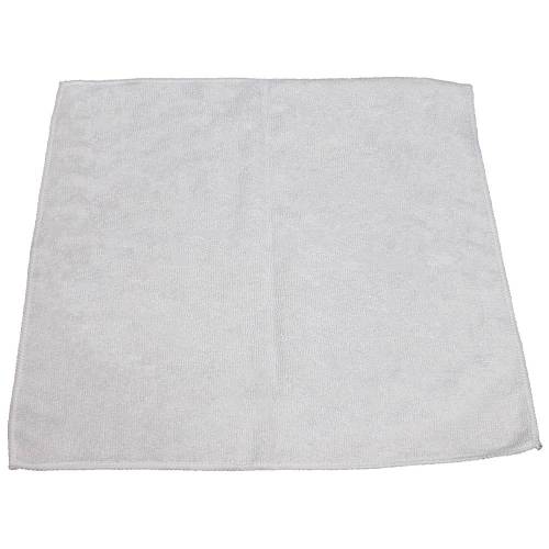 16"x16" Premium Weight Microfiber Cleaning Cloth White 12/pk