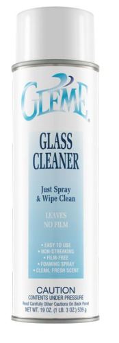 Gleme Glass Cleaner Aerosol 20oz 12/cs