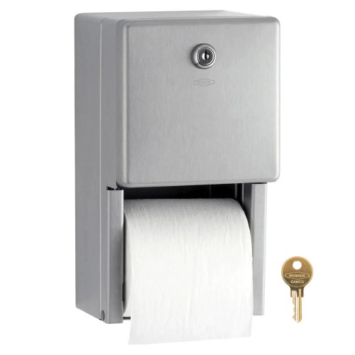 Bobrick Classic Series Toilet Paper Dispenser Surface-Mounted Stainless Steel w/ Satin Finish