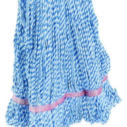 Reit Price Luster Loop Finisher Mop Narrow Band Blue & White Large