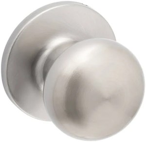 Satin Nickel Interior/Exterior Hall/Closet Passage Door Knob