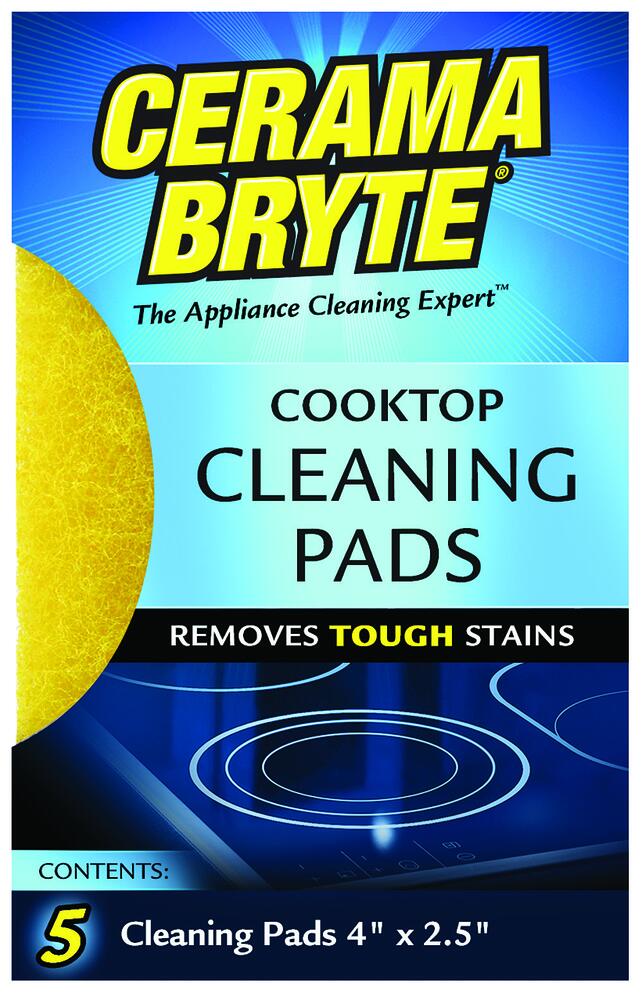 Cerama Bryte® Glass Ceramic Cooktop Cleaning Pads 50/bx