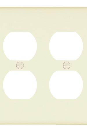 Legrand® Pass & Seymour TradeMaster® Lt Almond Nylon 2 Duplex Outlet Wall Plate