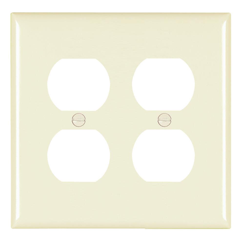 Legrand® Pass & Seymour TradeMaster® Lt Almond Nylon 2 Duplex Outlet Wall Plate