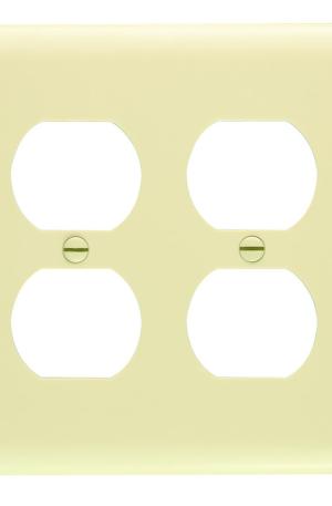 Legrand® Pass & Seymour TradeMaster® Ivory Nylon 2 Duplex Outlet Wall Plate