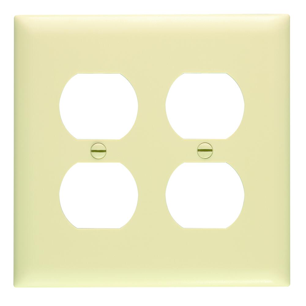 Legrand® Pass & Seymour TradeMaster® Ivory Nylon 2 Duplex Outlet Wall Plate