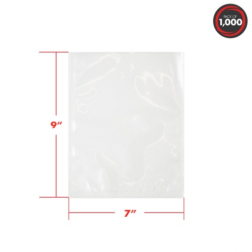 Ultrasource 7" x 9" 3mil Vacuum Pouch 1000/cs