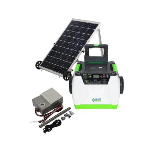 Nature's Generator Gold 1,440 Running 1,800 Starting Watt Solar Powered Portable Generator Power Transfer Kit
