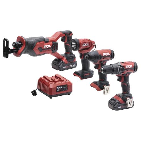 SKIL® 20 Volt Cordless 4 Tool Combo Kit