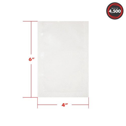 Ultrasource 4" x 6" 3mil Vacuum Pouch 4500/cs