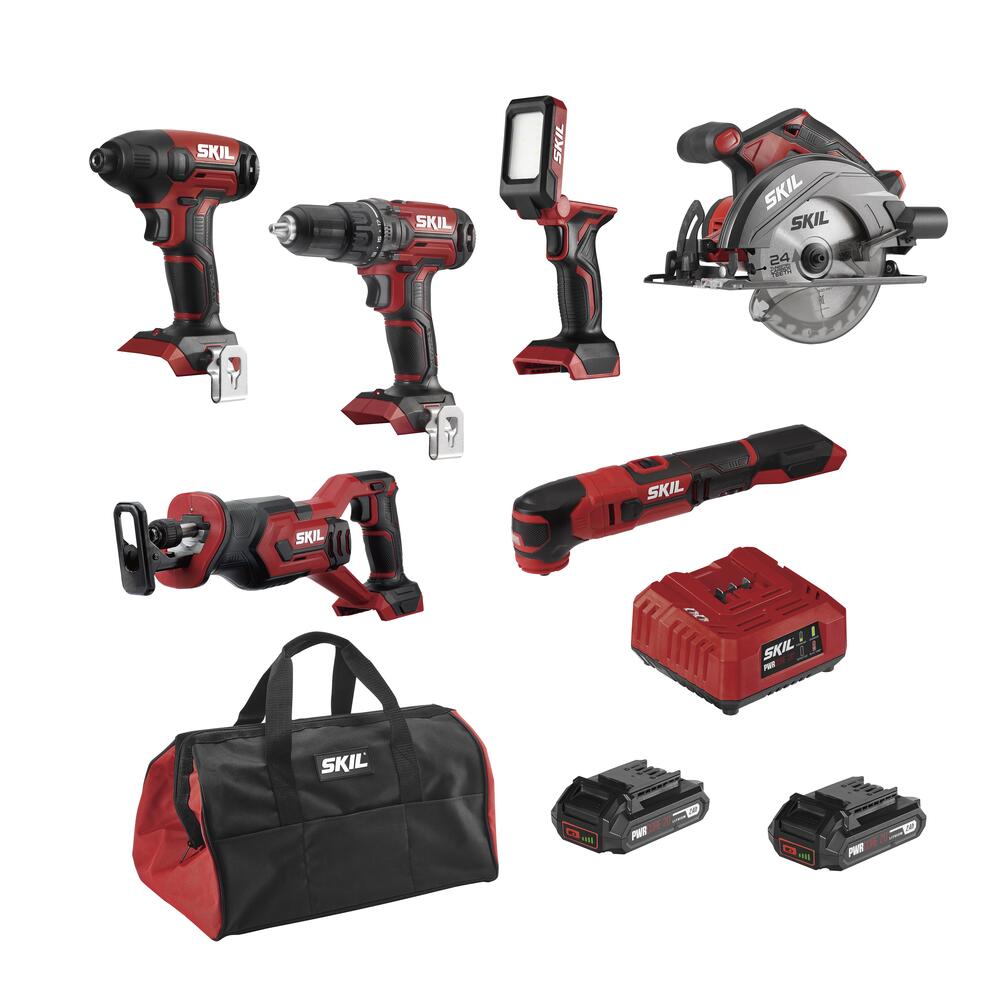 SKIL® 20 Volt Cordless 6 Tool Combo Kit