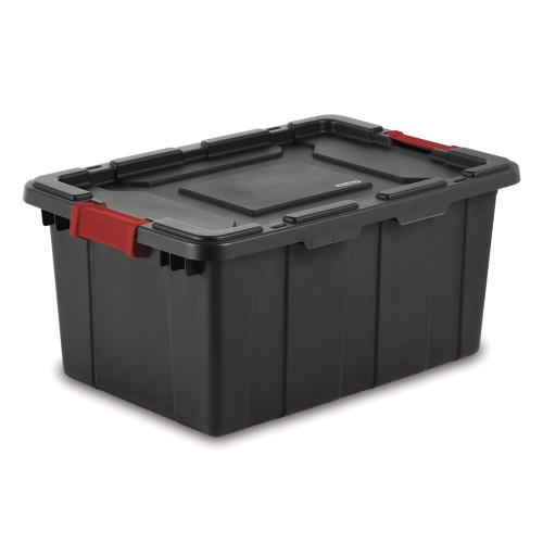 Sterilite® 15 Gallon Black Industrial Storage Tote