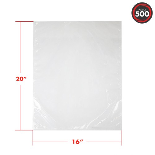 Ultrasource 16" x 20" 3mil Vacuum Pouch 500/cs