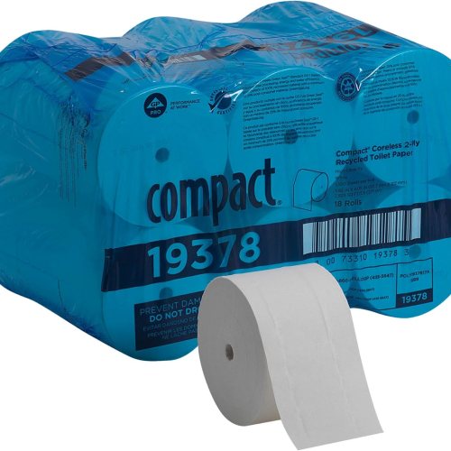 Georgia-Pacific Compact Coreless 2-Ply Recycled Toilet Tissue 1500 Sheets Per Roll 18rl/cs