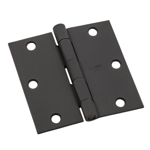 National Hardware® 3-1/2" Black Door Hinge - 3/pk