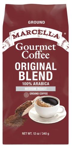 Marcella® Original Blend 100% Arabica Gourmet Ground Coffee 12oz 8/cs