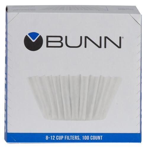 BUNN® 8-12 Cup Basket Style Coffee Filters 100/pk 16/cs