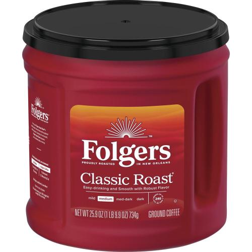 Folgers® Classic Roast Ground Coffee 25.9oz 6/cs