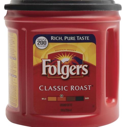 Folgers® Classic Roast Ground Coffee 28.8oz 6/cs