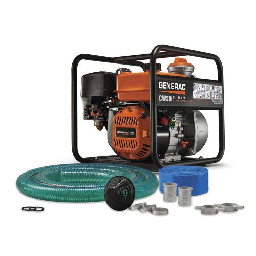 Generac® 5 HP Gas Powered 2" Clean Water Pump Kit