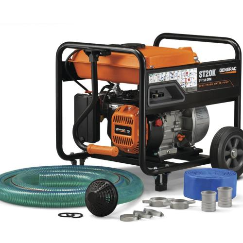 Generac® 5 HP Gas Powered 2" Semi-Trash Water Pump Kit