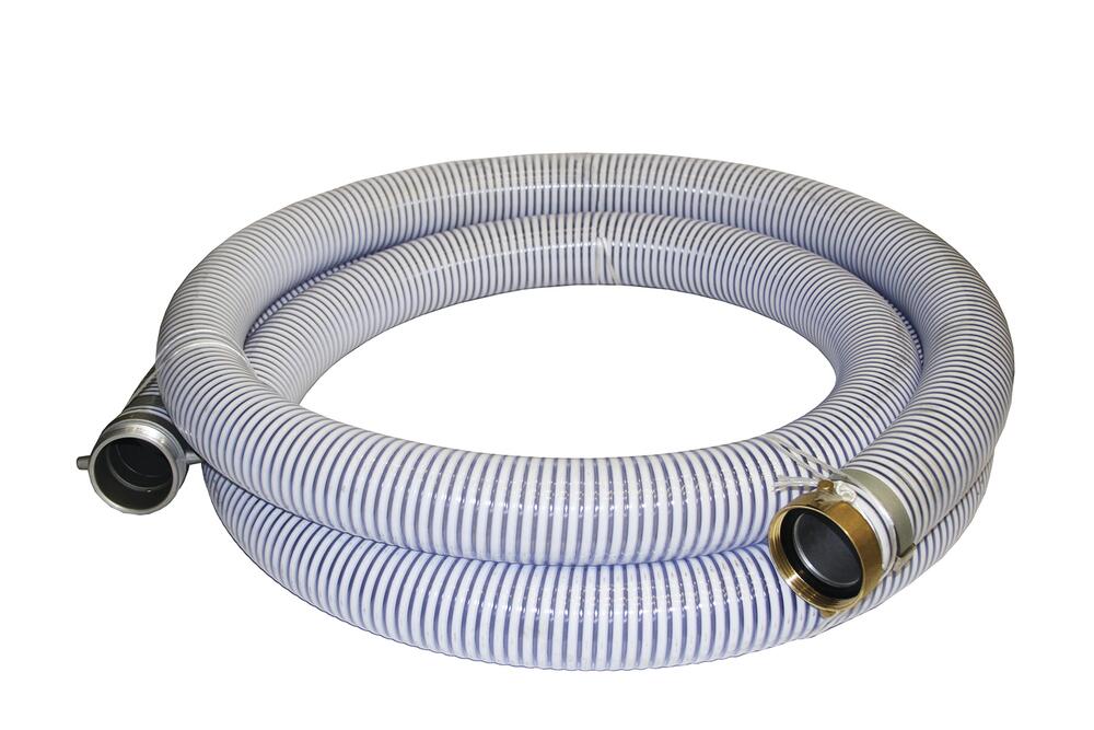 UDP 1" x 10' Clear Suction Hose Assembly