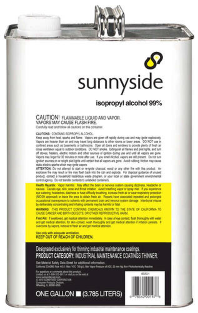 Sunnyside® Isopropyl Alcohol Thinner Gal
