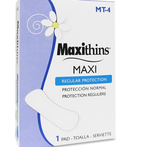 HOSPECO MT-4 Maxithins Vended Sanitary Napkins #4 250/cs