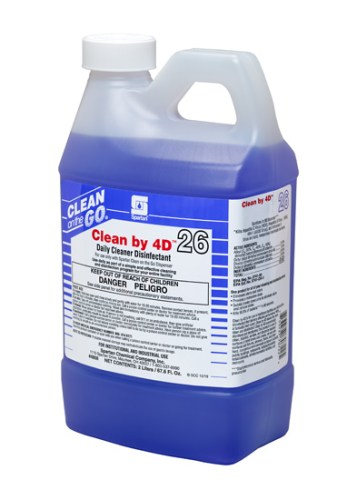 Spartan Clean by 4D Peroxide Disinfectant Cleaner Deodorizer COG 2L 4/cs