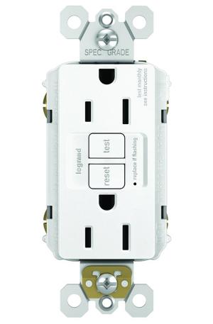 Legrand radiant® Thin 15-Amp White Tamper Resistant GFCI