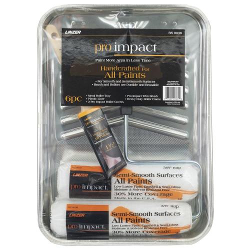Linzer® Pro Impact Knit Painting Tray Kit 6 Pc