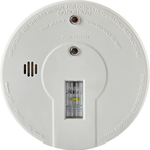 Kidde Smoke Detector w/Safety Light for Hearing Impaired Battery Powered
