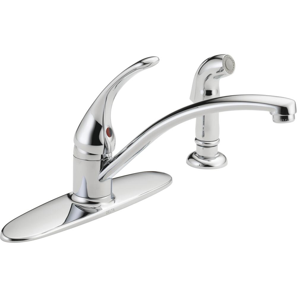 Delta® Foundations® One-Handle Chrome Kitchen Faucet