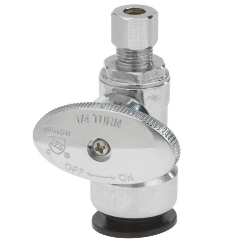 Watts® 1/2" Push Connect x 3/8" OD Compression Lead Free 1/4-Turn Straight Valve