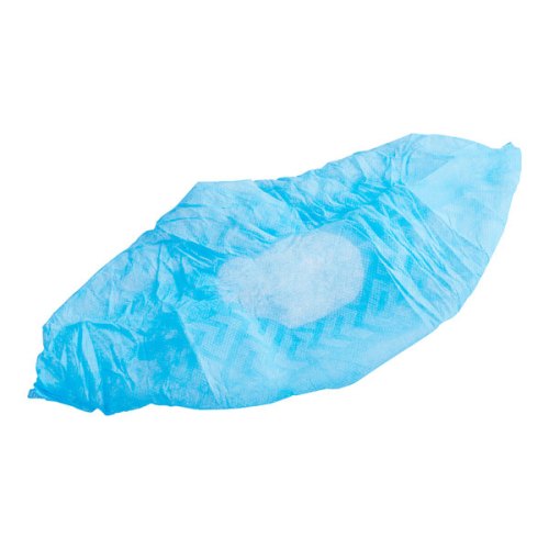 Blue Polypropylene Shoe Cover with Anti-Skid Bottom 1000cs
