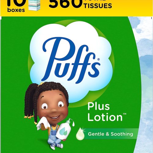 Puffs Plus Lotion Facial Tissue 56 Per Box 10/cs