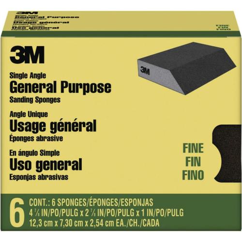 3M™ Pro-Pak™ 4-7/8" x 2-7/8" Fine-Grit Detail/Angled Sanding Sponges 6pk